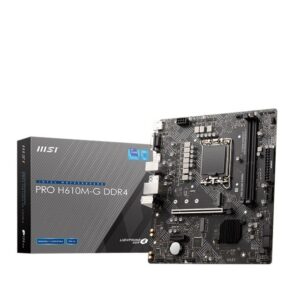 MSI Pro H610M-G D4 1700P Vga Hdmi Dp Bilgisayar ve Bileşenleri