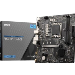 MSI Pro H610M-G D5 1700P Vga Hdmi Dp Bilgisayar ve Bileşenleri