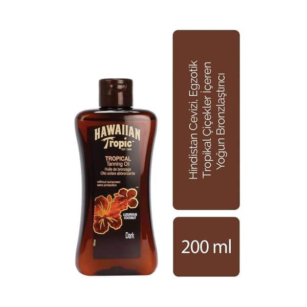 Hawaiian Tropic Tanning Yoğun Bronzlaştırıcı Hindistan Cevizi Yağı 200 Ml